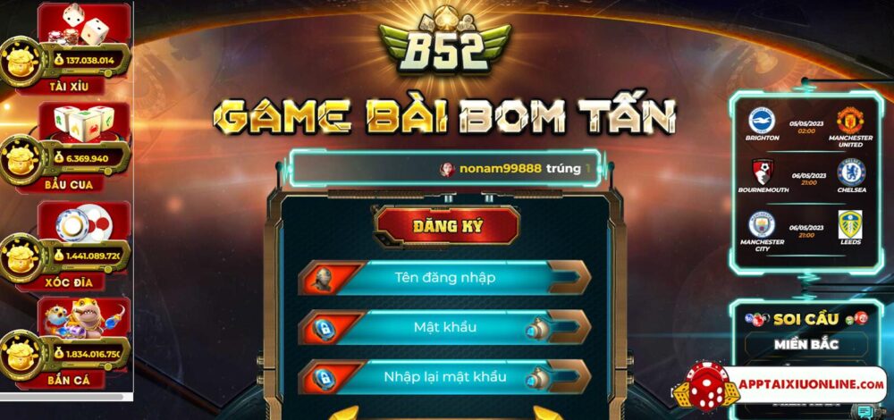 Game tài xỉu B52 nạp rút cực nhanh