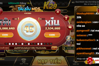 Tài xỉu K29 – Review game tài xỉu online đổi tiền mặt